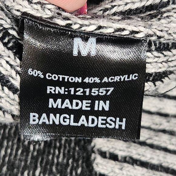 Fried denim NYC ribbed knit full zip sweater men's medium - Picture 8 of 9